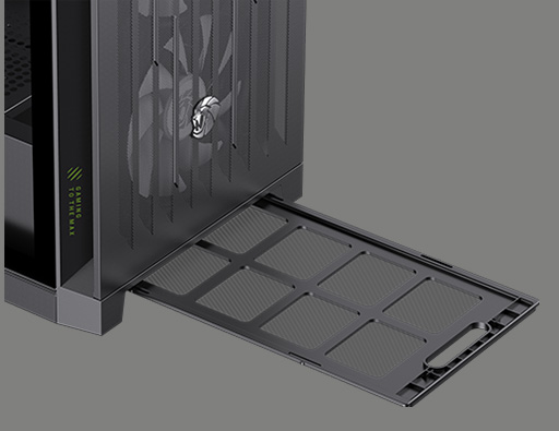 GAMEMAX Mid Tower Gaming Case LEADER 2 BK Leader 2 BK Black case